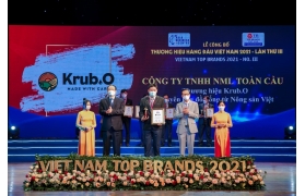 Krub.O is  honored to receive the Top 10the of the Vietnam Top Brands 2021 